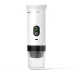 Espressor portabil cu LED cafea calda/rece 72W rezerv 80ml 7500mAh ALB
