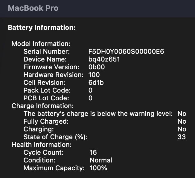 Apple Macbook Pro, M3 Max, 16 Core CPU, 40 Core GPU, 64Gb RAM, 1Tb SSD