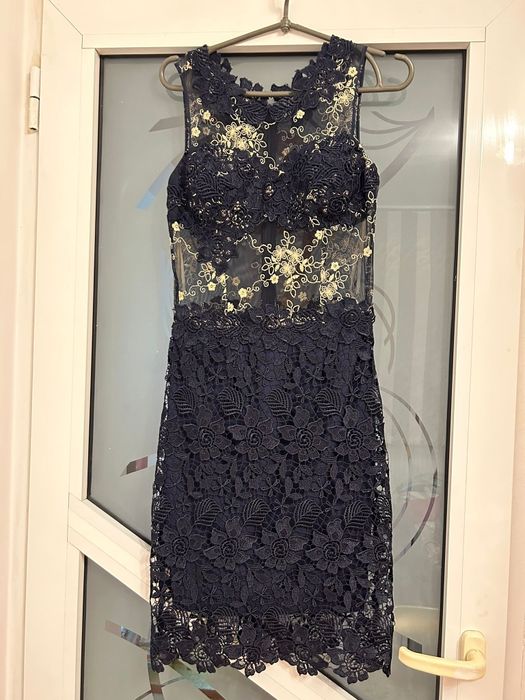 Rochie culoare bleumarin