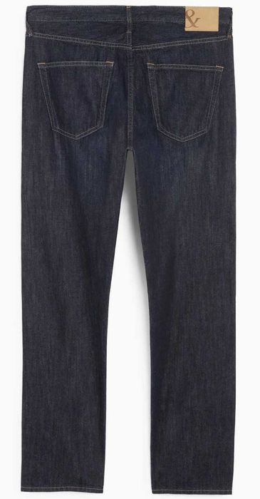 Blugi / jeans barbati cu fenta cu nasturi NOI W42 L32 regular fit