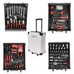 Trusa Set de scule diverse 678piese în troler aluminiu +Cadou