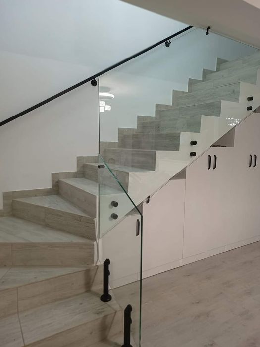 Balustrade din sticla si inox
