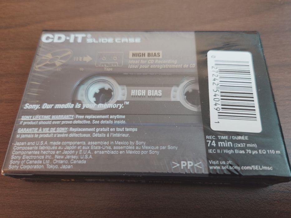 Vând lot 5 casete Sony CD-IT Chrome 74 min sigilate SUA