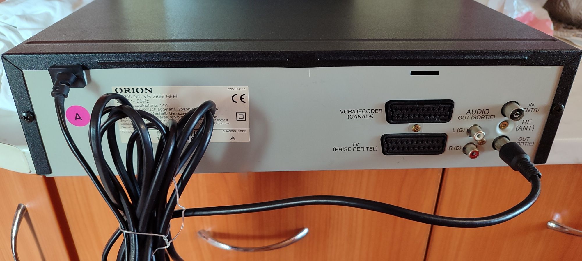 VHS Видеокасетофон Orion HI FI STEREO