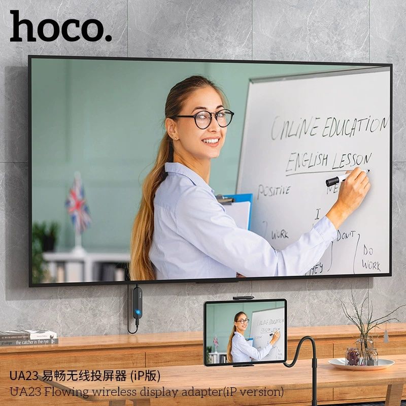 Hoco UA23 Беспроводное Трансляция 4K 30Hz wireless display adapter iP