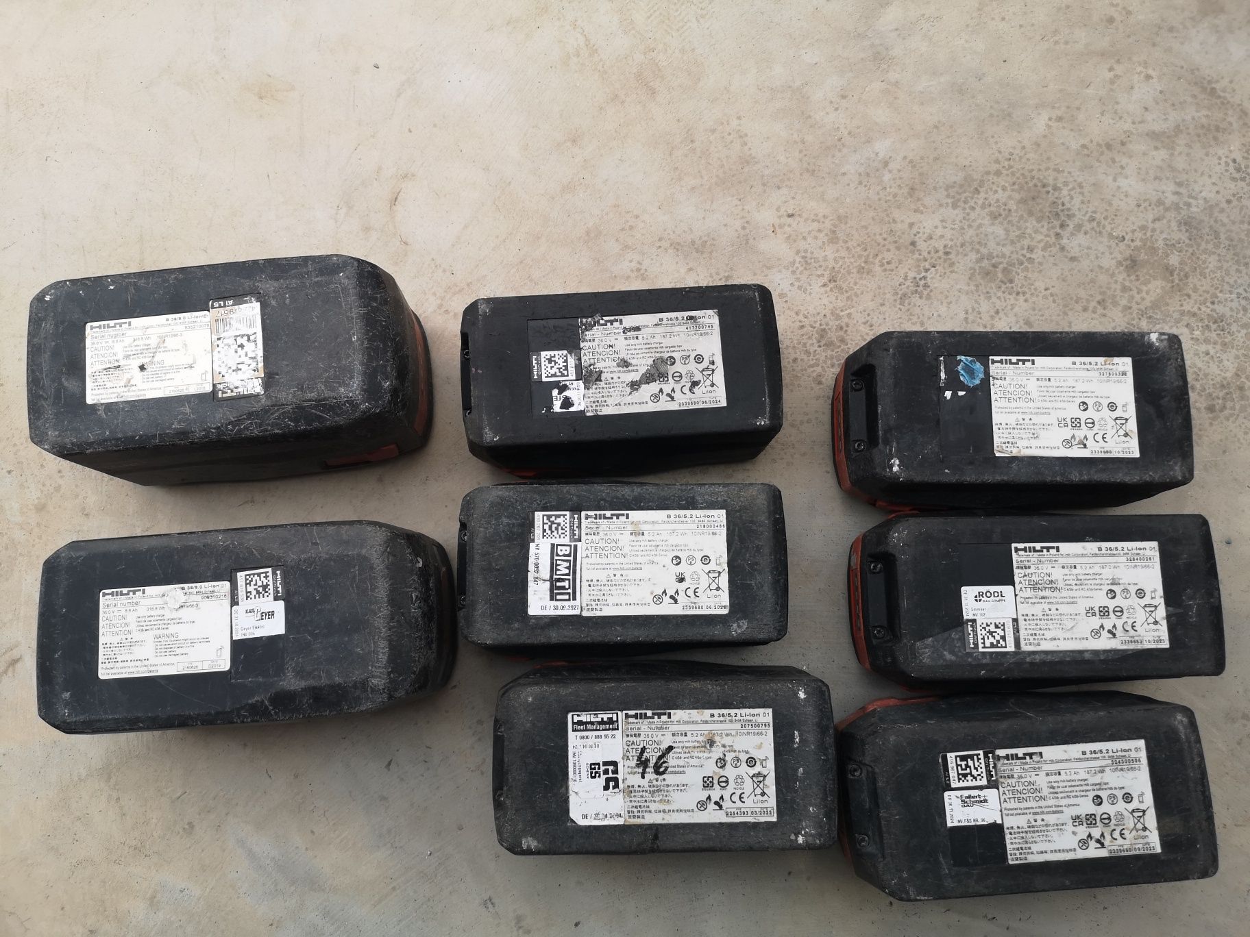 Hilti B36 5.2 и 9  ампера хилти батерия