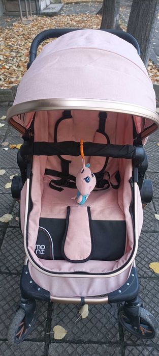 Бебешка количка Moni 2 в 1 - момиче, розова