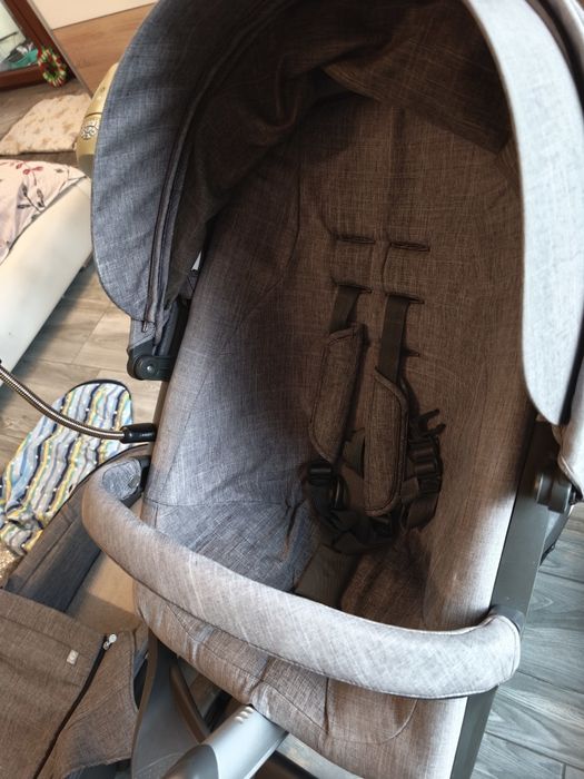 Cărucior  2in1 stokke Xplory V5 black melange