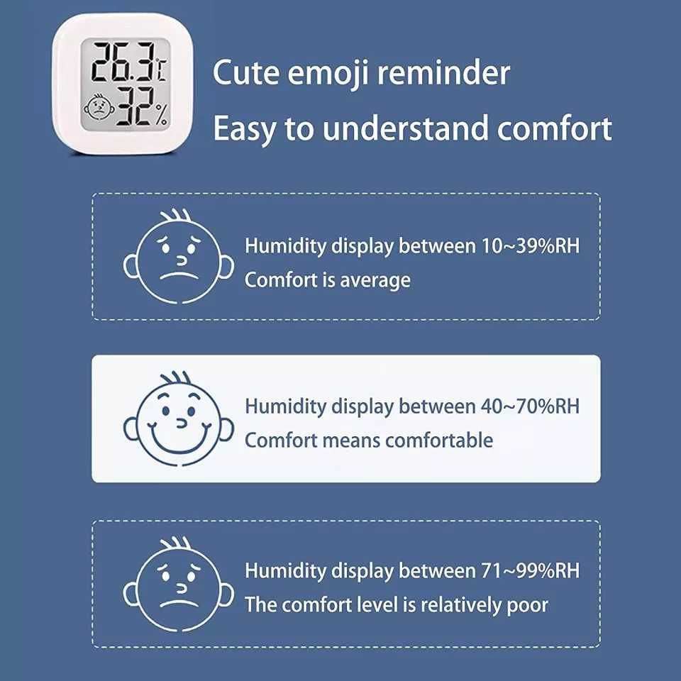 Термометър с влагомер дигитален hygrometer