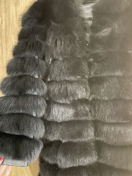 Палто естествен косъм