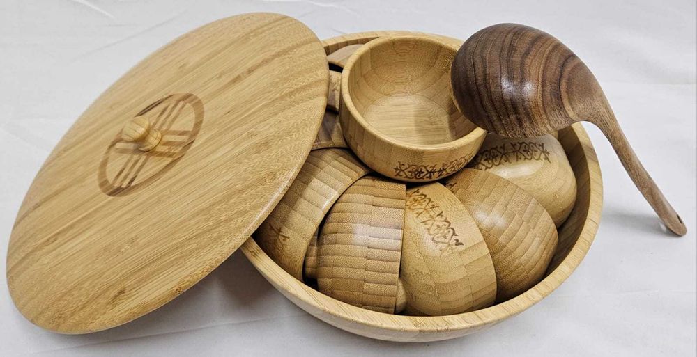 Набор тегеш.кумысный набор. шубат.12 кесе.