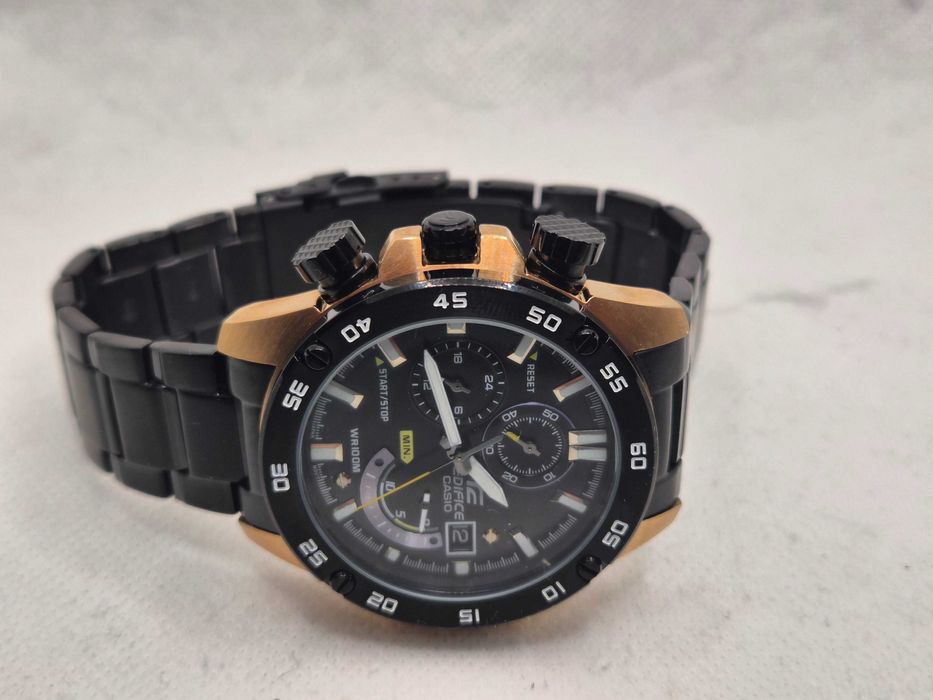 Ceas Sport Casio Edifice EFR 558 gold-b ,Black friday NOU, Garantie