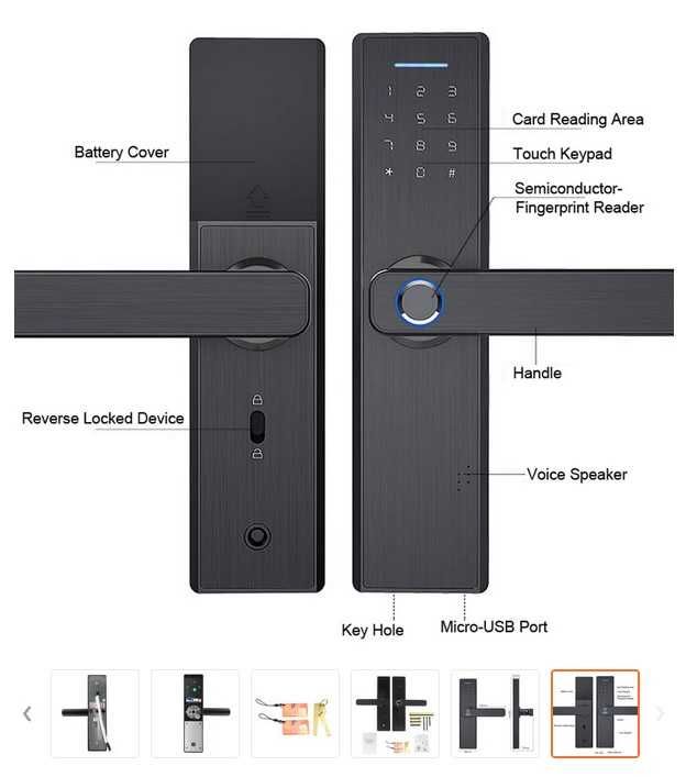 Electronic Smart Door Lock Biometric Fingerprint DigitalCode usi - usa