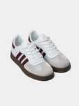 Женские кроссовки adidas samba бордового и черного цветв