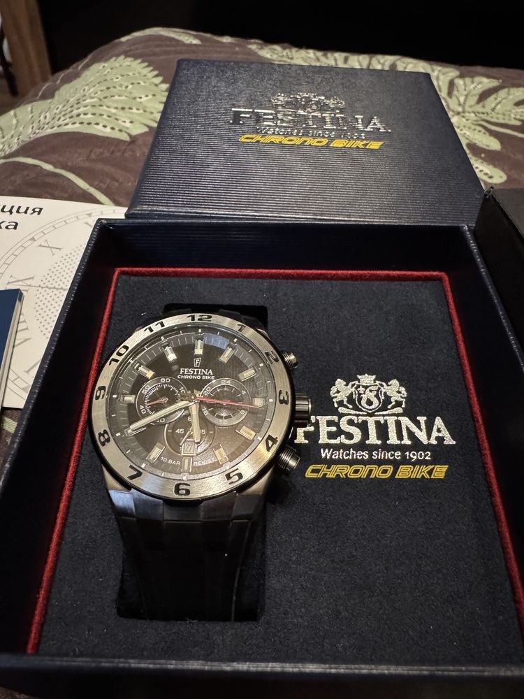 Festina Chrono Чисто Нов Гаранция до 9.09.2026г