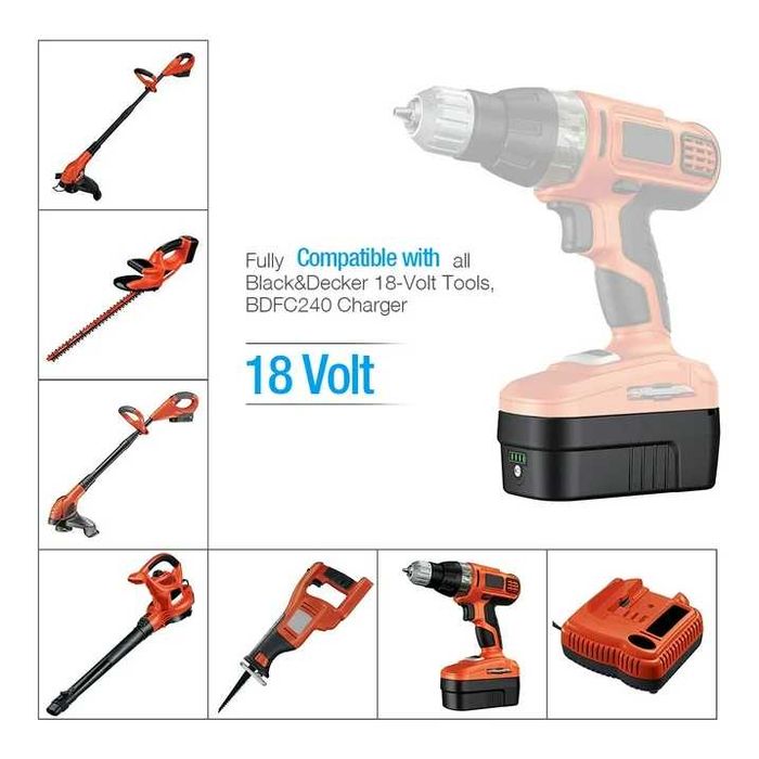 Промоция! Два бр. батерии 18V, 6000mAh за Black & Decker - 140лв