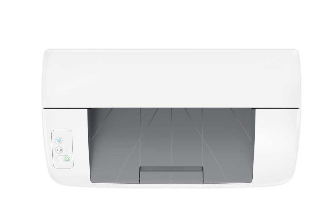 Безжичен черно-бял принтер HP LaserJet M110we с HP+ чисто нов