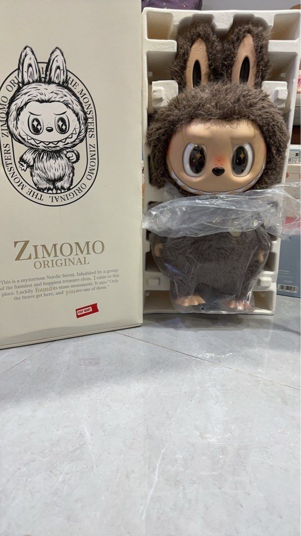Голямо Лабубу Zimomo Angel Limited Edition, 38см Лабубу Зимомо