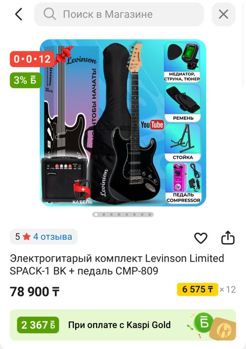 Электрогитара Levinson