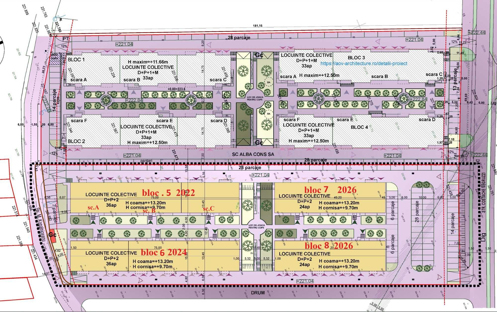Apartament nou în construcție 2 camere, bucătărie,baie, zona Alba Mall