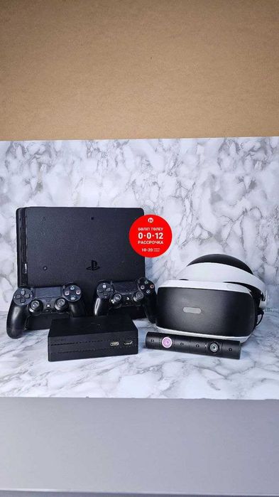 Sony PlayStation 4 Slim 528GB+VR "Лидер Ломбард"РАССРОЧКА ДО60МЕСЯЦЕВ!
