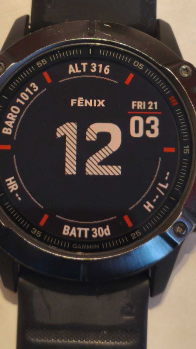 Garmin fēnix 6X - PRO, negru, curea neagră, ceas multisport