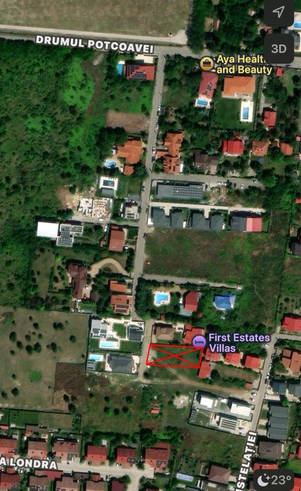 Teren cu Autorizatie C. Vila cu Piscina in Zona Rezidentiala Pipera