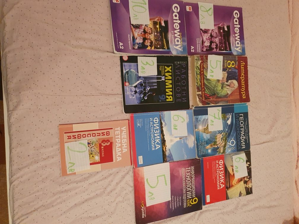 Учебници за 8 и 9 клас от немска гимназия