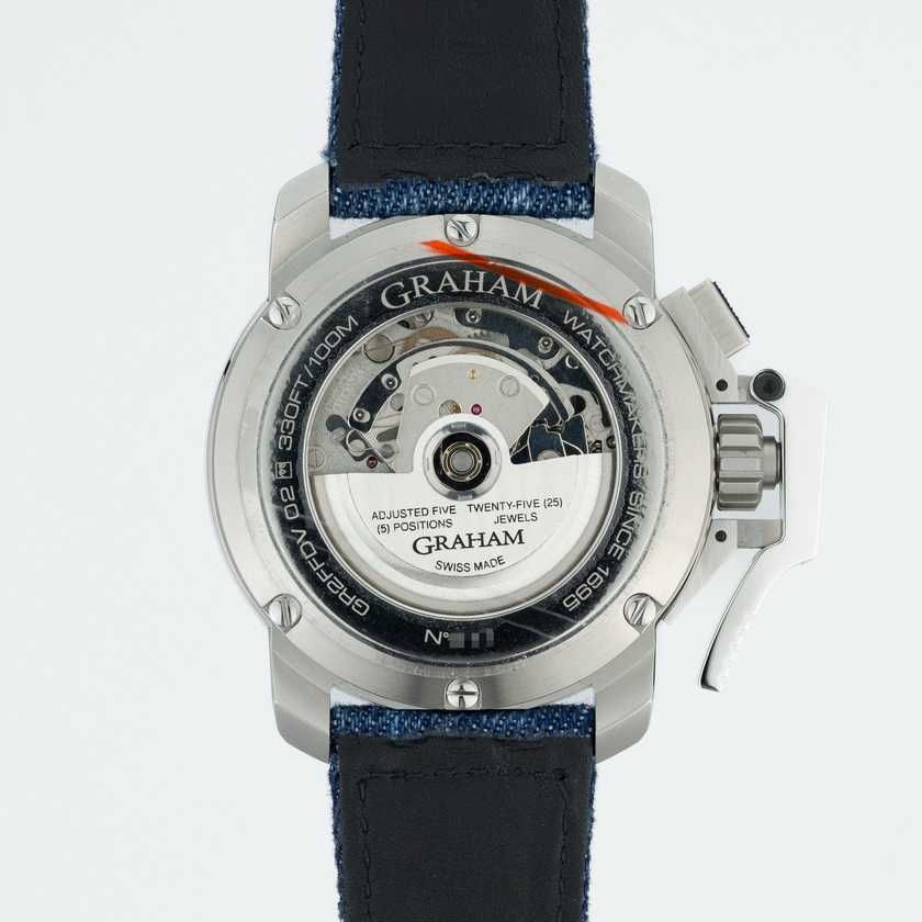 Graham Blue Chronofighter Steel Target 47mm 2CCAC.U04A.T33S