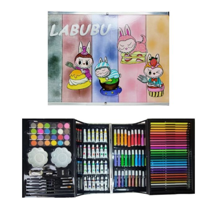 Куфар на Лабубу с много аксесоари за рисуване Labubu