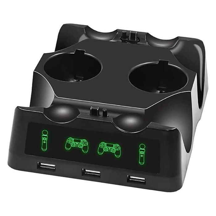 4 In1 Док станция Controller Dock Station Playstation PS4 PSVR VR Move