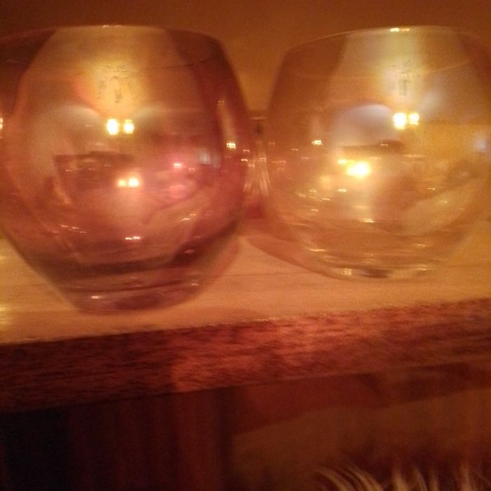 Чаши за вино от цветно стъкло 10бр