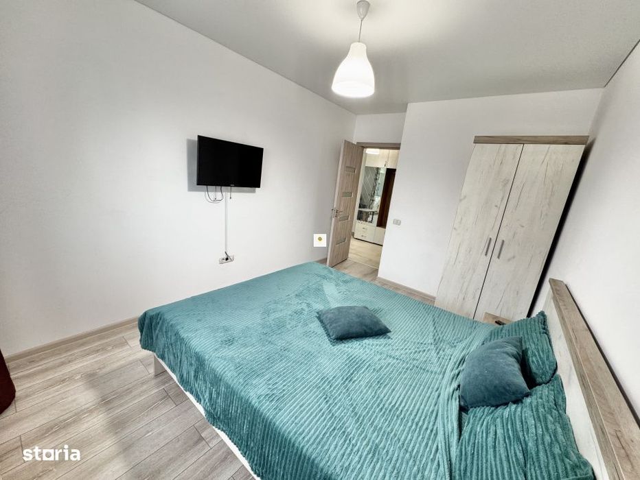 Ap. doua camere zona Militari Residence complet mobilat