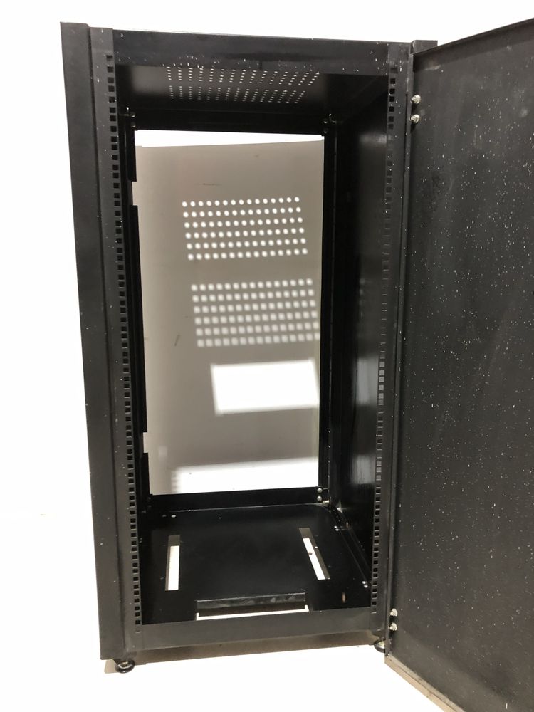 Rack Server h 115 cm, Metalic, Negru, Montare Podea