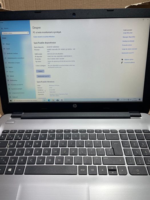 Laptop HP 15 Intel Celeron 15.6 HD 500gb/4gb