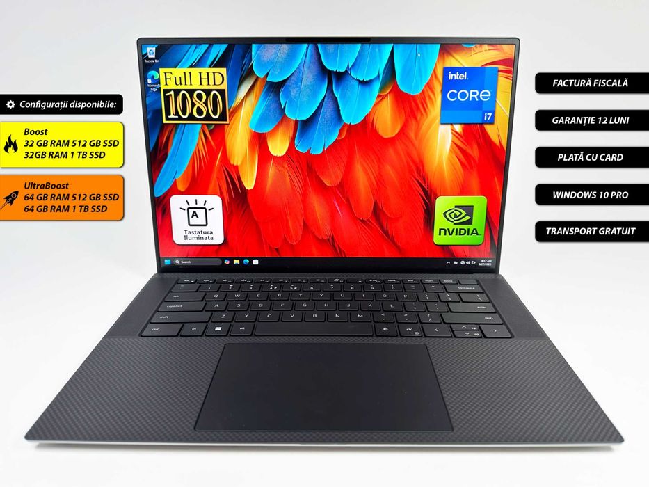 Dell Precision 5560 i7-11850H 64 GB ram 1 TB ssd Nvidia Garantie 1 an