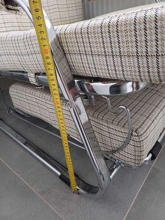 Fotoliu extensibil cadru inox