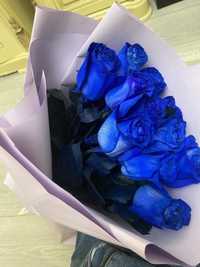 Синий роза 11штук