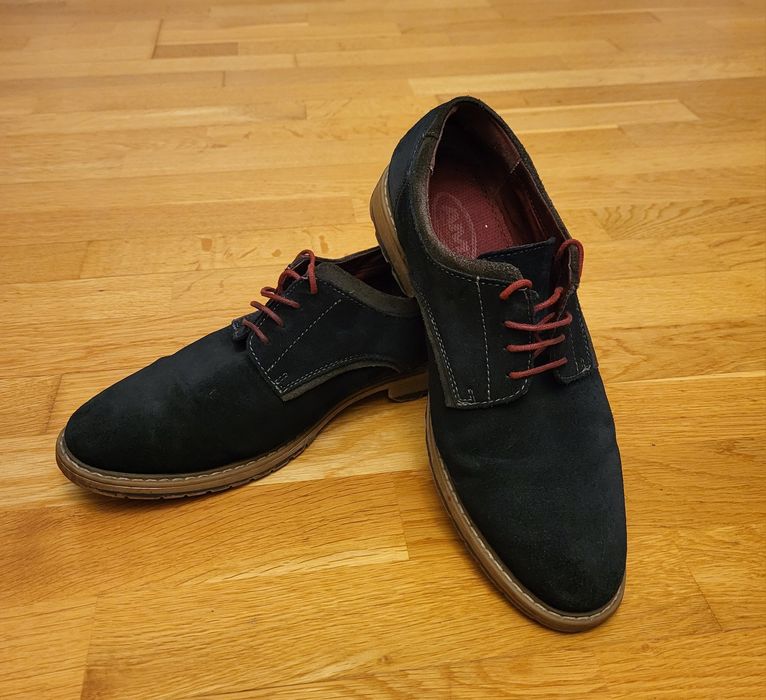 Pantofi piele intoarsa AM Shoe, marimea 41-42