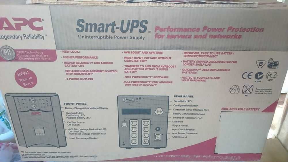 Источник бесперебойного питания ИБП APC Smart UPS 1000 новый в упаковк