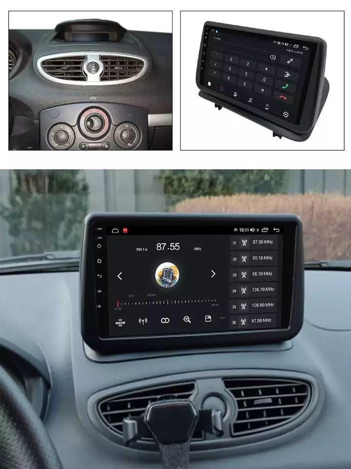 NAVIGATIE Android 13 Renault Clio 3 1/8 Gb Waze CarPlay + CAMERA