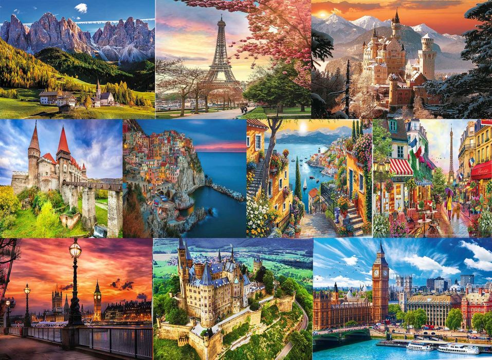 Joc Puzzle 500 1000 si 1500 piese - diferite Peisaje preturi in anunt