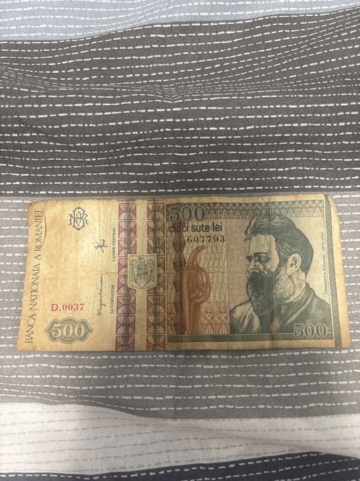 Bancnota 500 lei Constantin Brancusi 1992