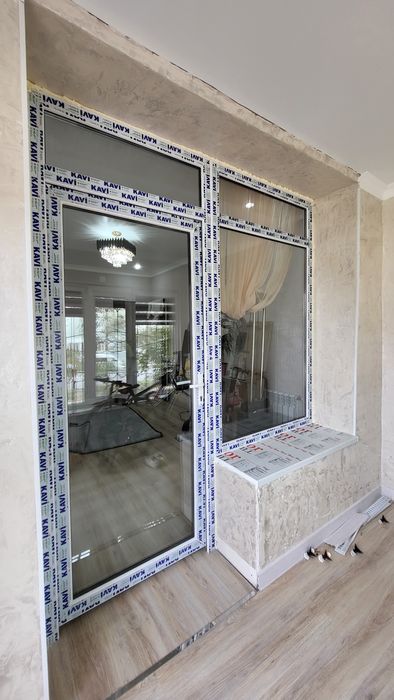 Пластиковые окна и двери ,Пластик терезе және есік