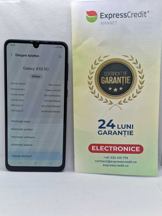 Samsung A33 5G (AG04 Dacia B49674) Garantie 2 ani