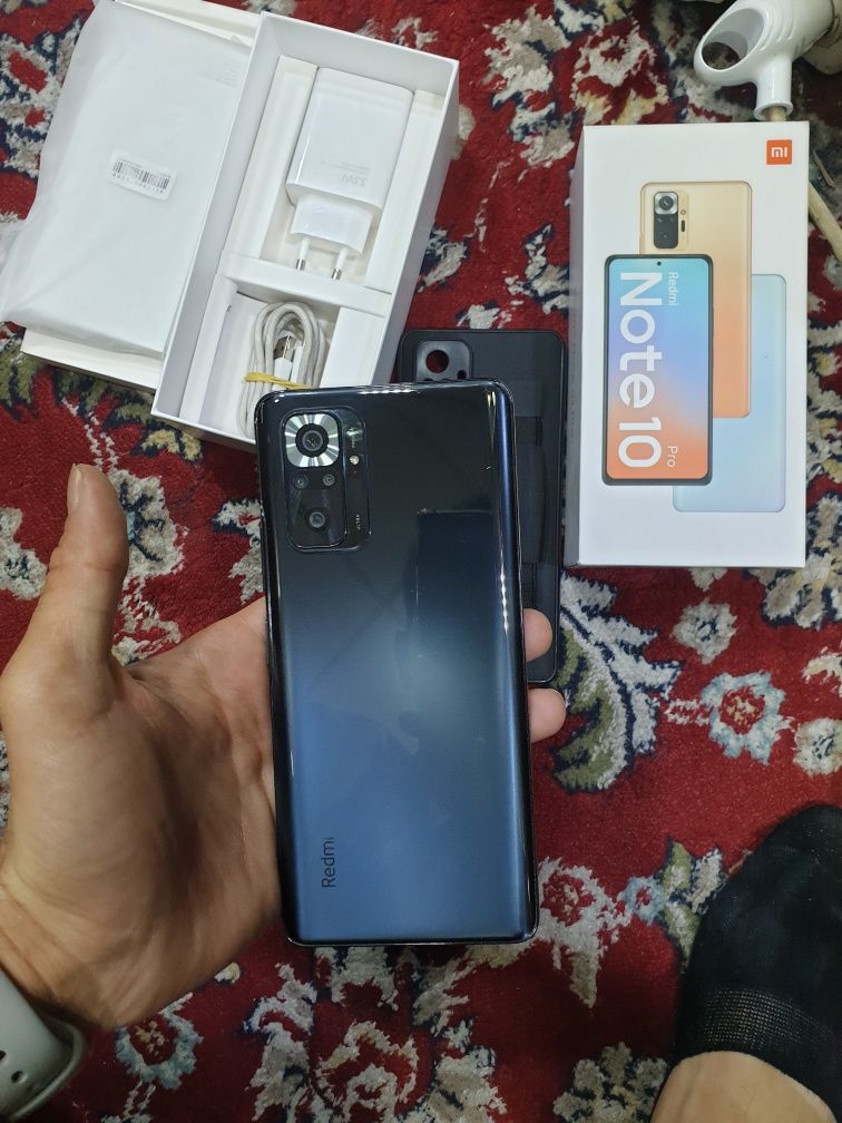 Redmi Note 10 Pro xotrasi 8+3.256gb karopka dak Ful kamplik bor