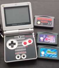 Consolla Nintendo game boy advance sp cu jocuri mario nes