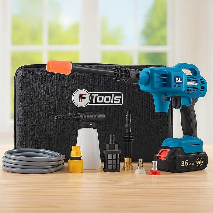 Акумулаторен безчетков пистолет за миене IF Tools BS1101 – 36V, 2.0Ah