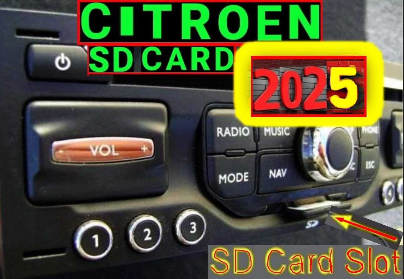 2025 карта навигация Ситроен RNEG Citroen C3 4 5 Picasso MyWay SD card