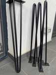 picioare metalice negru mat
